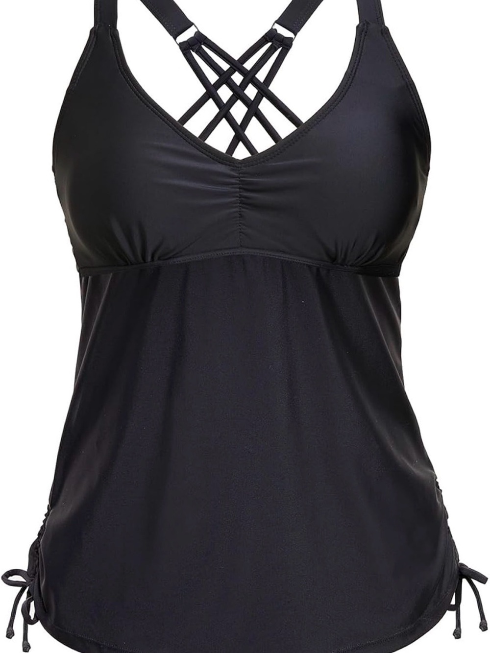 Women’s Swim Tankini Top Black